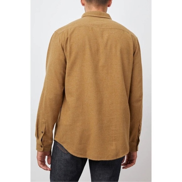 Rails Runson Button Down Collared Long Sleeve Brushed Flannel Shirt Golden Rod - Picture 3 of 12